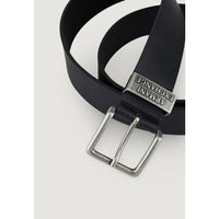 Armani Exchange Black Leather Regular Belt