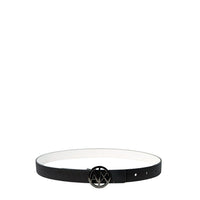 Armani Exchange Black Polyester Thin Belt