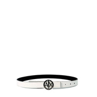 Armani Exchange Black Polyester Thin Belt