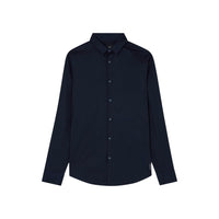 Armani Exchange Blue Cotton Dress Shirt