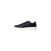 Armani Exchange Black Leather Low Top Sneakers