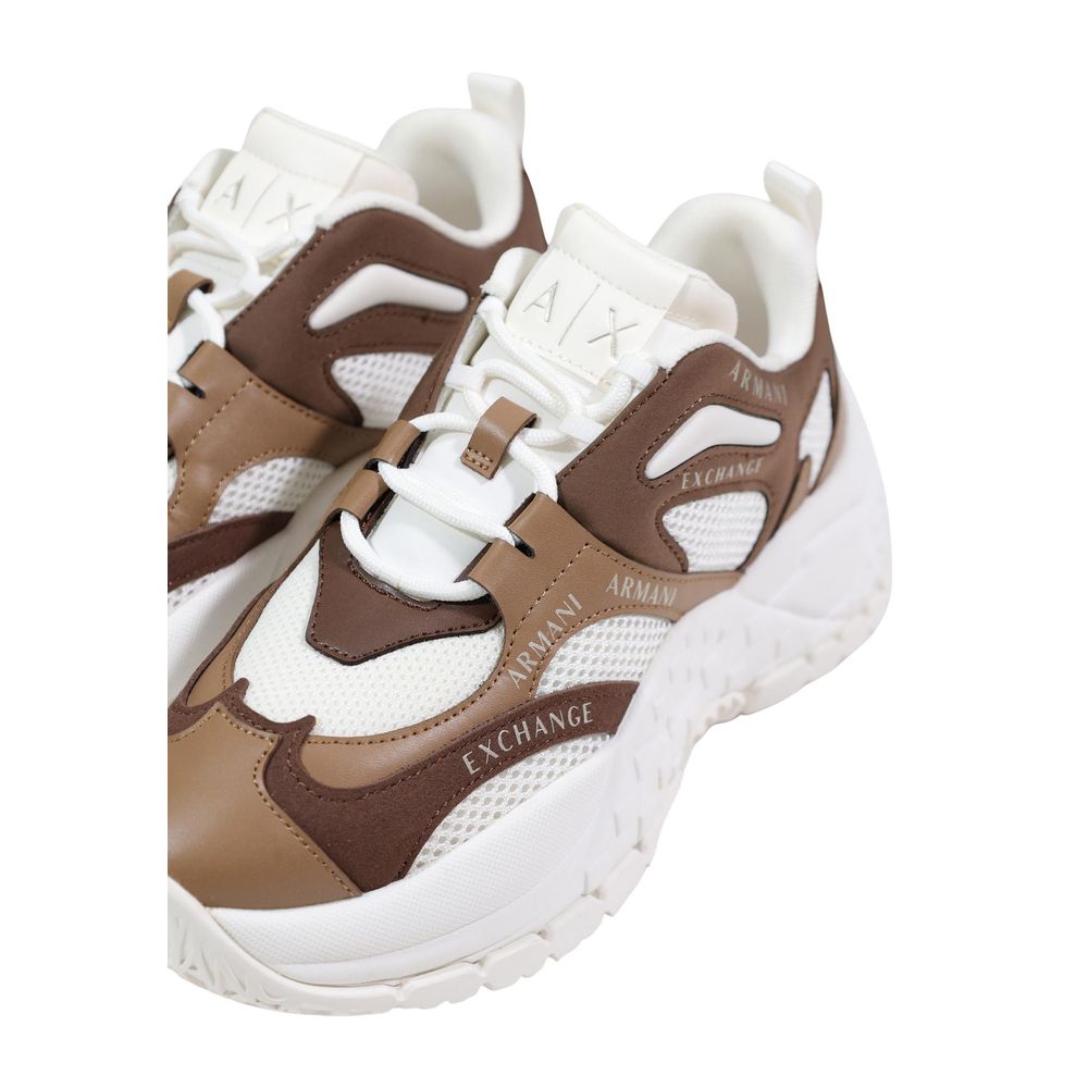 Armani Exchange Bicolor Polyester Chunky Sneakers