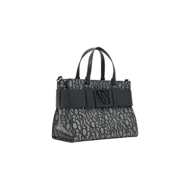 Armani Exchange Black Cotton Handbag