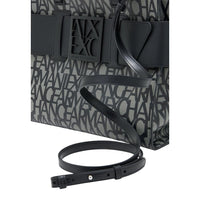 Armani Exchange Black Cotton Handbag