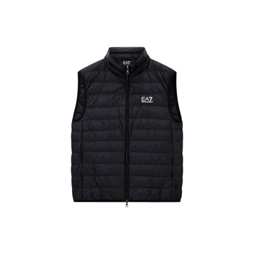 EA7 Emporio Armani Black Polyamide Sleeveless Jacket