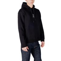 Armani Exchange Black Cotton Hoodie