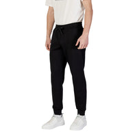 Armani Exchange Black Cotton Joggers (Workout Pants)