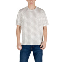 Armani Exchange Cream Cotton T-Shirt