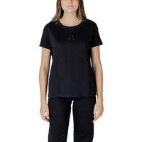 Armani Exchange Black Cotton T-Shirt