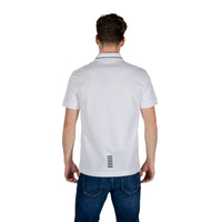 EA7 Emporio Armani White Cotton Polo Shirt