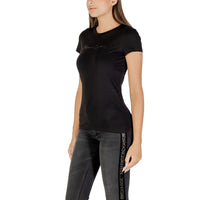 Armani Exchange Black Cotton T-Shirt