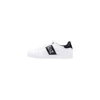 EA7 Emporio Armani Black And White Leather Low Top Sneakers