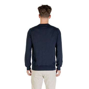 Hugo Boss Blue Cotton Sweatshirt