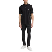 Armani Exchange Black Cotton Polo Shirt