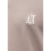 Armani Exchange Brown Cotton Polo Shirt