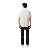Armani Exchange White Linen Shortsleeve Shirt