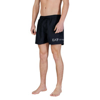 EA7 Emporio Armani Bicolor Polyester Swim Shorts