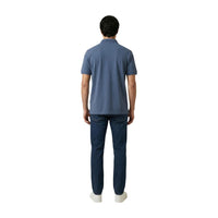 Armani Exchange Blue Cotton Polo Shirt