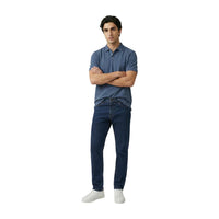 Armani Exchange Blue Cotton Polo Shirt