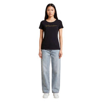 EA7 Emporio Armani Black Elastane T-Shirt