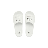 Armani Exchange Black And White EVA Slippers