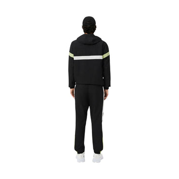 Lacoste Black And White Polyester Sweatsuit