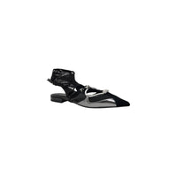 PINKO Black Leather Ballet Flats