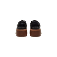 Timberland Black Leather Platform Pumps