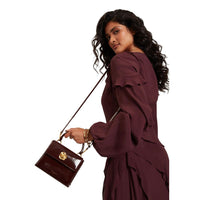 Ted Baker Purple Recycled Polyurethane Handbag