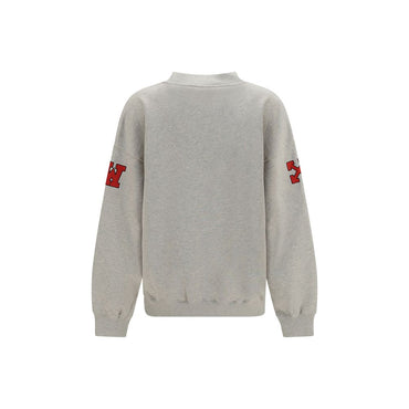 Off-White Gray Cotton Sweatshirt