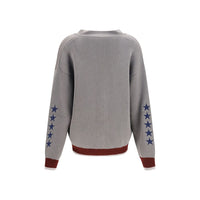 Off-White Gray Wool Oves Aries Cardigan