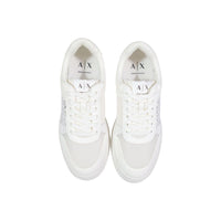 Armani Exchange White Polyamide Athletic Sneakers