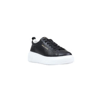 Armani Exchange Black Leather Low Top Sneakers
