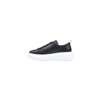 Armani Exchange Black Leather Low Top Sneakers