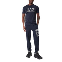 EA7 Emporio Armani Blue Cotton T-Shirt