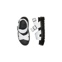 Dr. Martens White Leather Strap-On Sandals