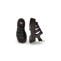 Dr. Martens Black Leather Platform Sandals