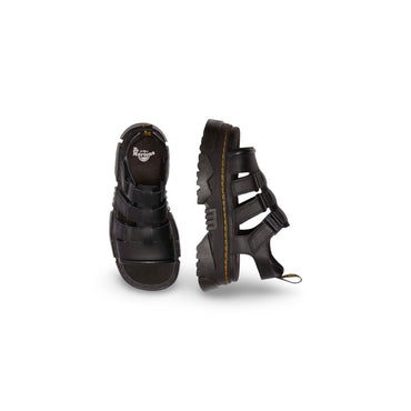 Dr. Martens Black Leather Platform Sandals