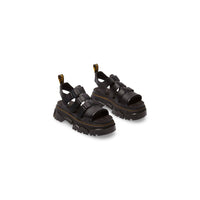 Dr. Martens Black Leather Platform Sandals