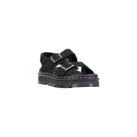 Dr. Martens Black Leather Flat Sandals