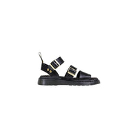 Dr. Martens Black Leather Flat Sandals