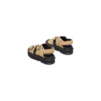 Dr. Martens Beige Leather Platform Sandals