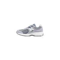 New Balance Gray Leather Athletic Sneakers