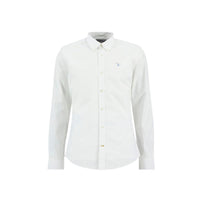 Barbour White Cotton Dress Shirt
