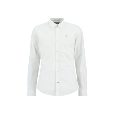 Barbour White Cotton Dress Shirt