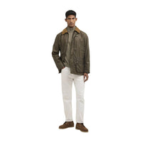 Barbour Green Cotton Full-Length Jacket