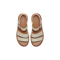 Timberland Beige Leather Platform Sandals