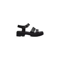 Timberland Black Leather Platform Sandals
