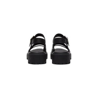 Timberland Black Leather Platform Sandals
