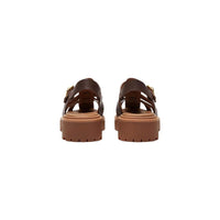 Timberland Brown Leather Flat Sandals